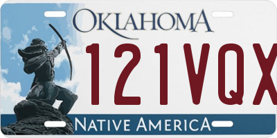 OK license plate 121VQX