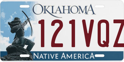 OK license plate 121VQZ