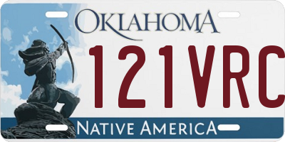 OK license plate 121VRC