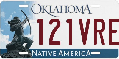OK license plate 121VRE