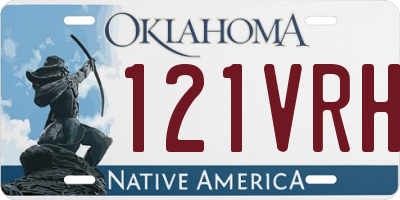 OK license plate 121VRH