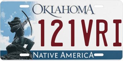OK license plate 121VRI