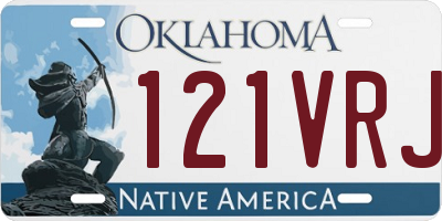 OK license plate 121VRJ