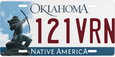 OK license plate 121VRN