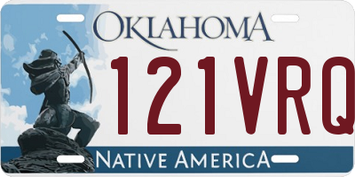OK license plate 121VRQ