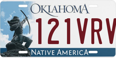 OK license plate 121VRV
