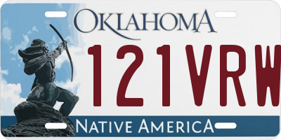 OK license plate 121VRW