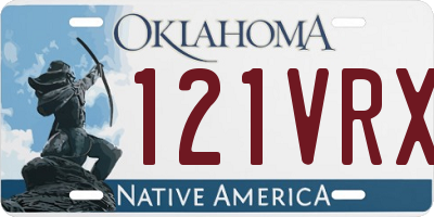OK license plate 121VRX