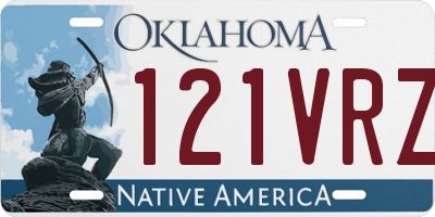 OK license plate 121VRZ