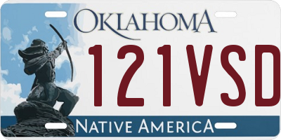 OK license plate 121VSD