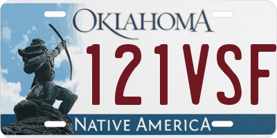 OK license plate 121VSF