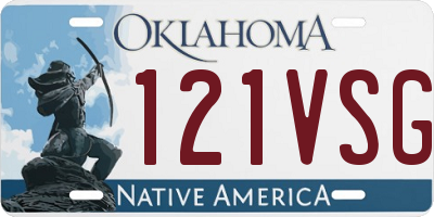 OK license plate 121VSG
