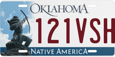 OK license plate 121VSH