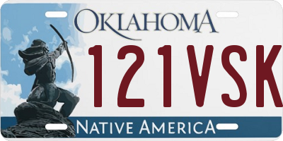 OK license plate 121VSK