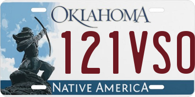 OK license plate 121VSO