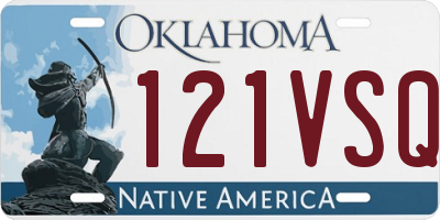 OK license plate 121VSQ