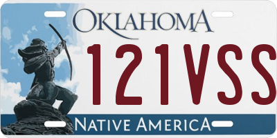 OK license plate 121VSS