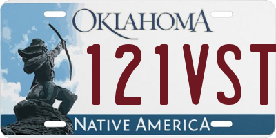 OK license plate 121VST