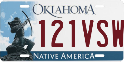 OK license plate 121VSW