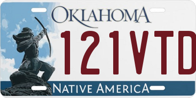 OK license plate 121VTD