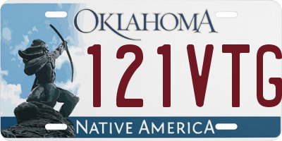 OK license plate 121VTG