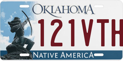 OK license plate 121VTH