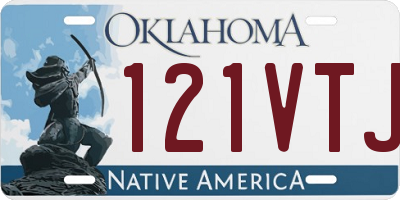 OK license plate 121VTJ