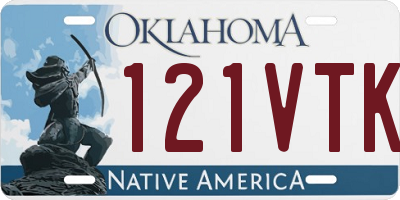 OK license plate 121VTK