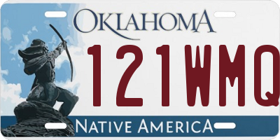 OK license plate 121WMQ