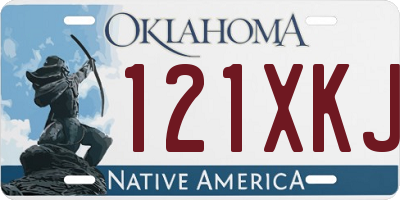 OK license plate 121XKJ