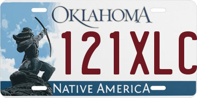 OK license plate 121XLC