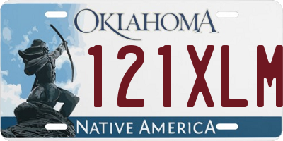 OK license plate 121XLM