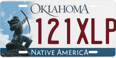 OK license plate 121XLP