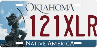 OK license plate 121XLR