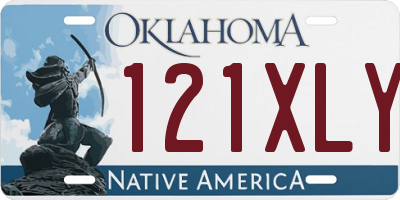 OK license plate 121XLY