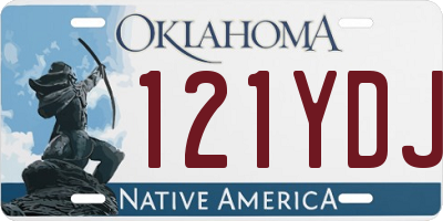 OK license plate 121YDJ