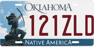 OK license plate 121ZLD