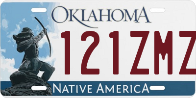 OK license plate 121ZMZ