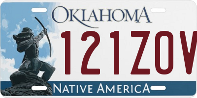 OK license plate 121ZOV