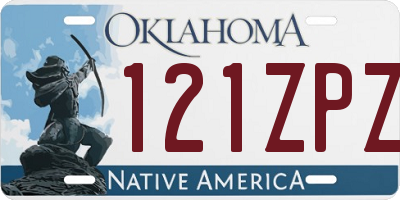 OK license plate 121ZPZ