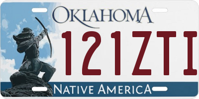 OK license plate 121ZTI