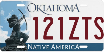 OK license plate 121ZTS