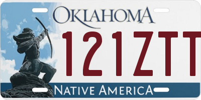 OK license plate 121ZTT