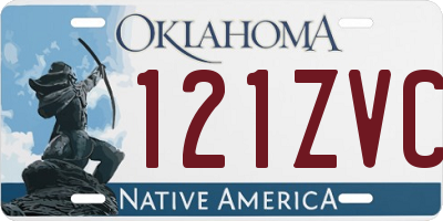 OK license plate 121ZVC