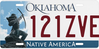 OK license plate 121ZVE