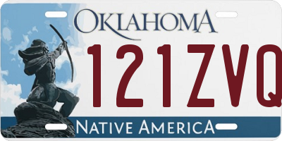 OK license plate 121ZVQ