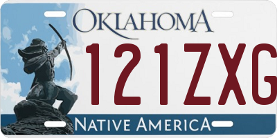 OK license plate 121ZXG
