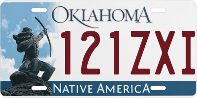 OK license plate 121ZXI