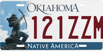 OK license plate 121ZZM