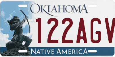 OK license plate 122AGV